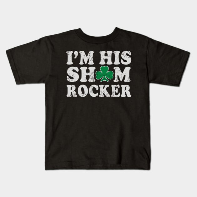 I'm His Shamrocker Couples Irish St Patrick's Day Kids T-Shirt by E